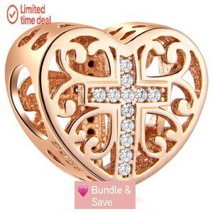 925 Sterling Silver Christmas Charm Beads, Fits European Bracelets & Necklaces